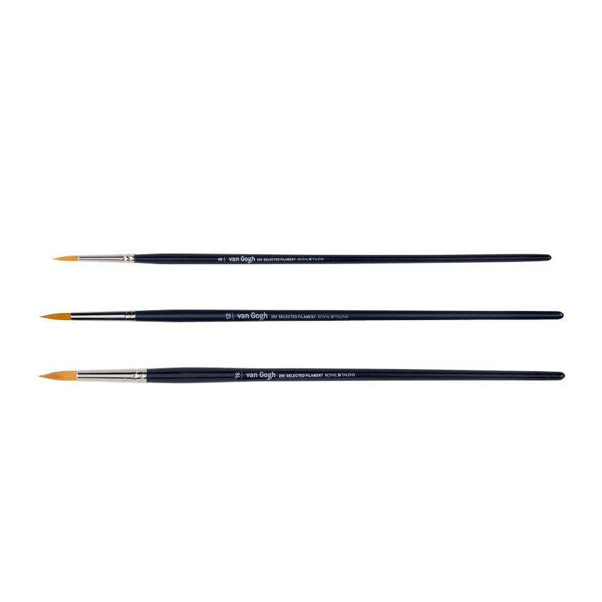 СЕТ СЛИКАРСКИ ЧЕТКИ СО СИНТЕТИЧКО ВЛАКНО - VAN GOGH - Oil & Acrylic Brush Series 295 / Бр. 8, 12 и 16