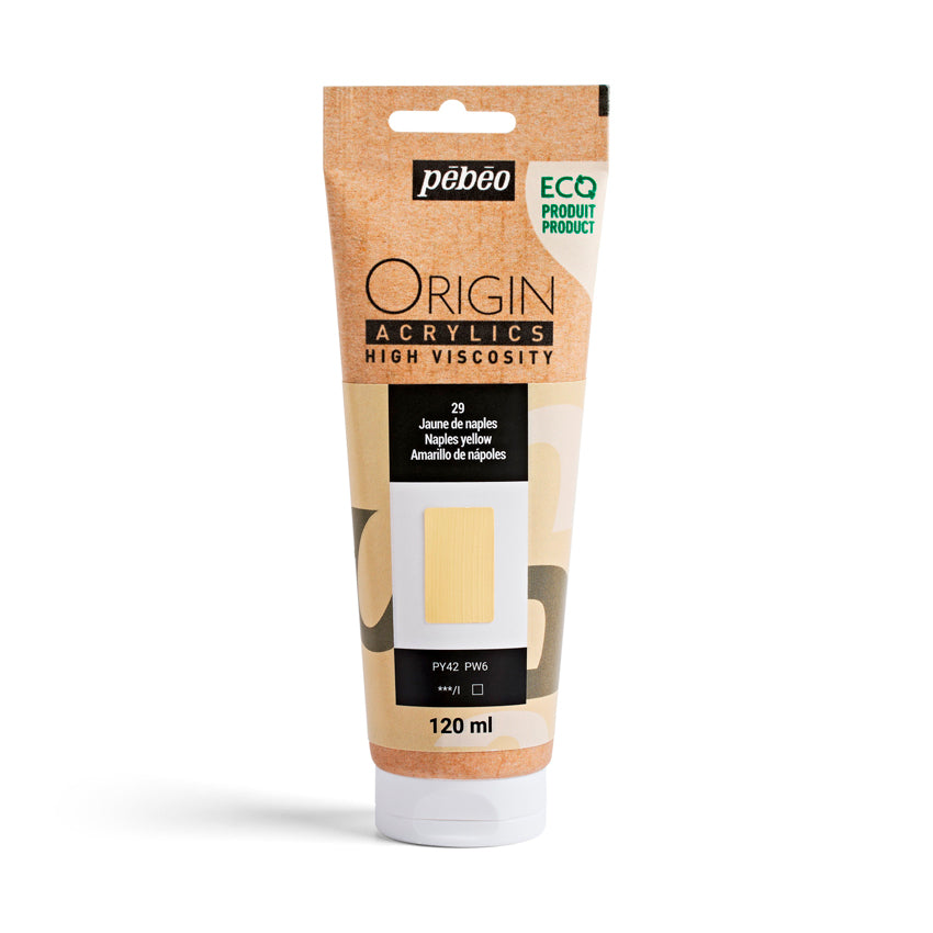 Pebeo Origin Acrylics - акрилни бои - акрилна боја - туба 120 мл - Беж акрилна боја - Чудна шума - Скопје - Македонија - уметнички бои
