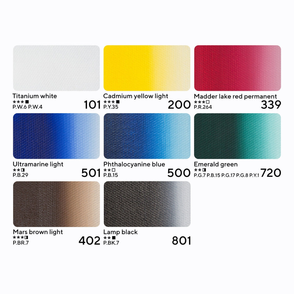 Set od 8 masleni boi - MAster Class - Cudna suma