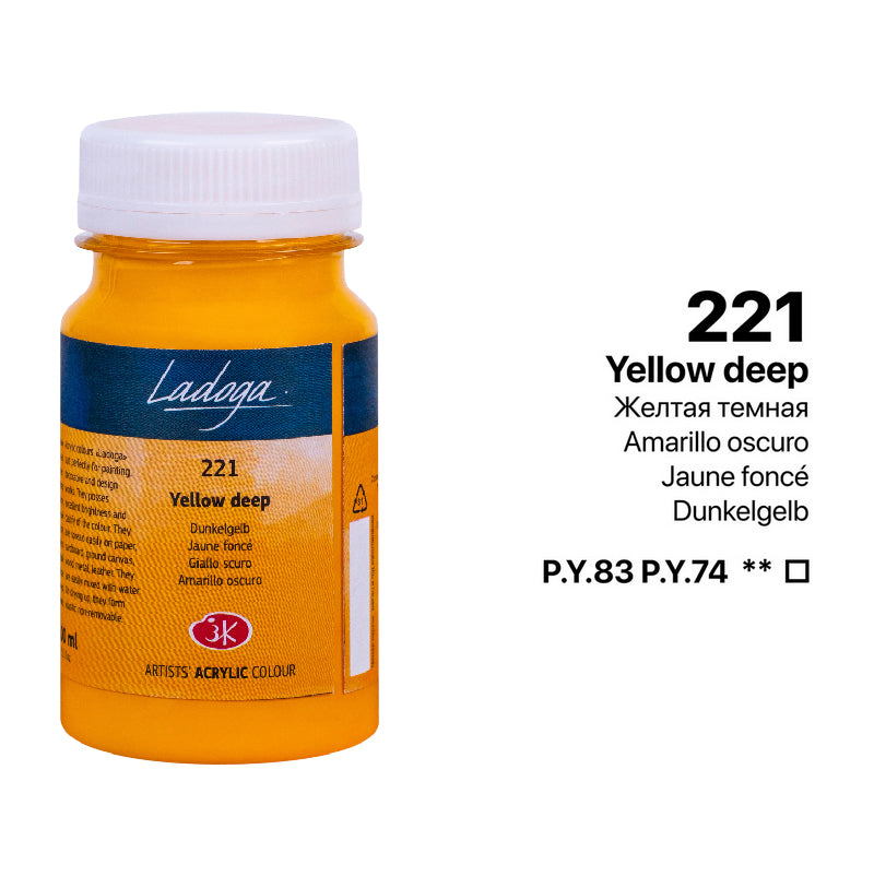 Akrilni boi na parce - Zolta i portokalova boja | Акрилни бои на парче - Жолта и портокалова боја