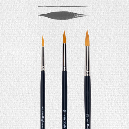 СЕТ СЛИКАРСКИ ЧЕТКИ СО СИНТЕТИЧКО ВЛАКНО - VAN GOGH - Oil & Acrylic Brush Series 295 / Бр. 8, 12 и 16