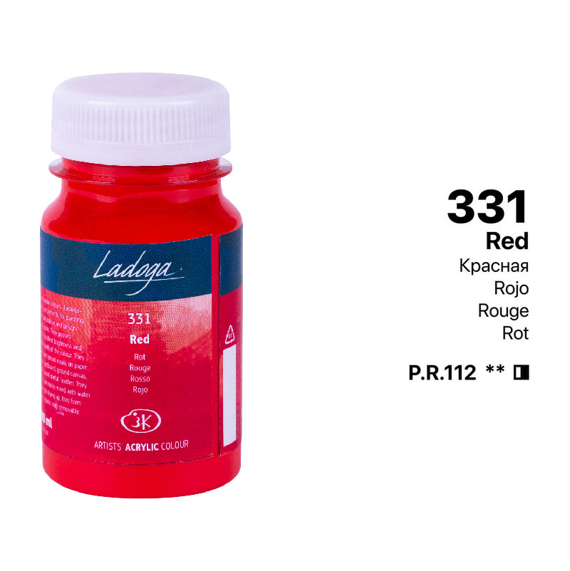 Akrilni boi na parce - Crvena boja | Акрилни бои на парче - Црвена боја