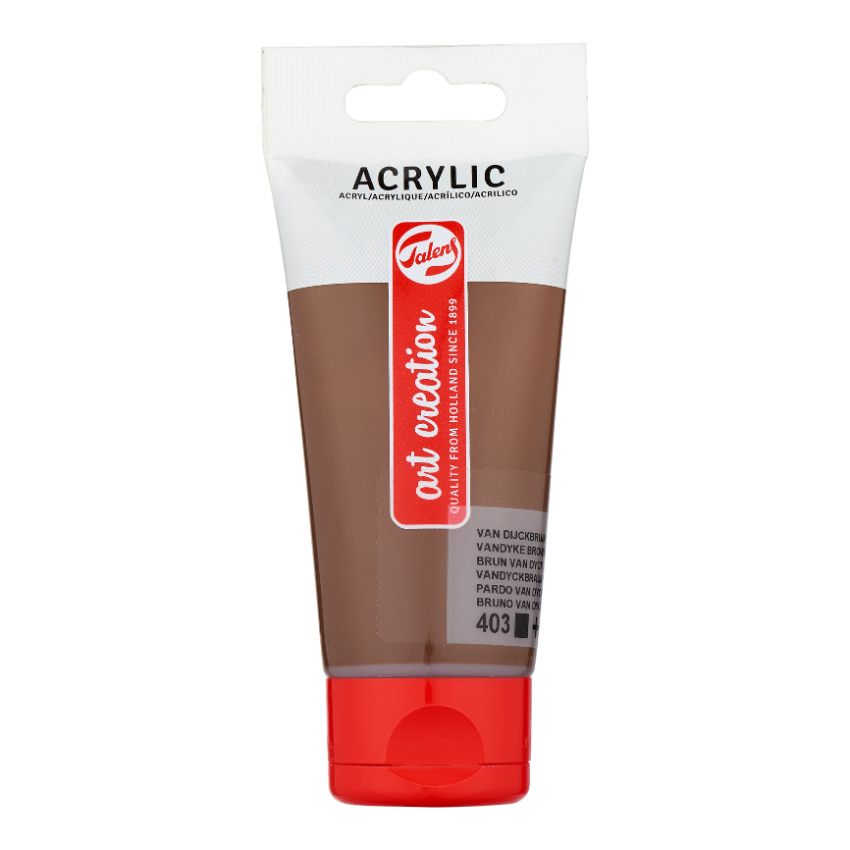 Akrilni boi za slikanje na parce - Kafena boja | Акрилни бои за сликање на парче - Кафена боја | 75ml, 200ml - 403