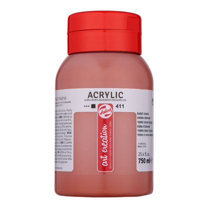 Akrilni boi za slikanje na parce - Kafena boja | Акрилни бои за сликање на парче - Кафена боја | 750ml - 411