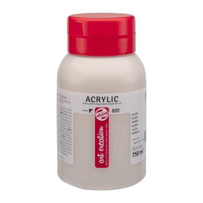 Akrilni boi na parce - Srebrena boja | Акрилни бои на парче - Сребрена боја | 800 - 750 ml