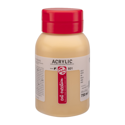 Akrilni boi na parce - Zlatna boja | Акрилни бои на парче - Златна боја | 801 - 750 ml
