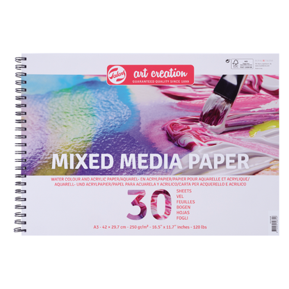 Blok - hartija za miks media - Talens Art Creation Mixed Media | Блок - хартија за скицирање | A3 - 42 x 29.7 cm