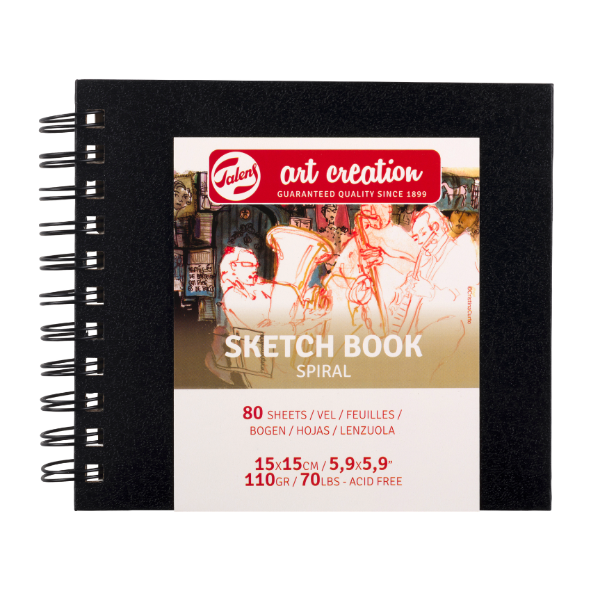 Notes za skiciranje - Skicnik - Spiral | Нотес за скицирање - Скицник | 15x15 cm