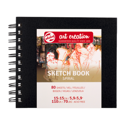 Notes za skiciranje - Skicnik - Spiral | Нотес за скицирање - Скицник | 15x15 cm