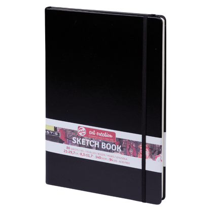 Notes za skiciranje - Skicnik - Black | Нотес за скицирање - Скицник | 21x29.7 cm