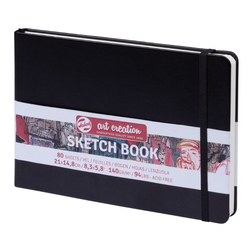 Notes za skiciranje - Skicnik - Black | Нотес за скицирање - Скицник | 21x14.8 cm