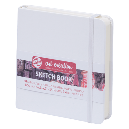 Skicnik - Notes za kiciranje - Tefter - White | Скицник - Нотес за скицирање - Тефтер | 12x12 cm