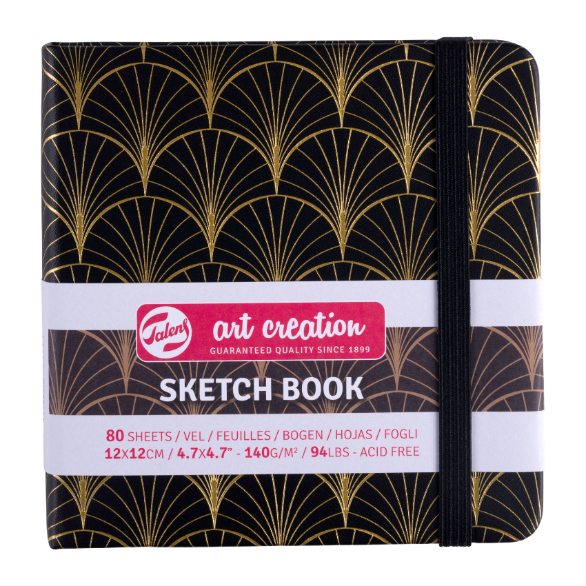 Notes - tefter za skiciranje Art Deco | Нотес - тефтер за скицирање | 12x12 cm