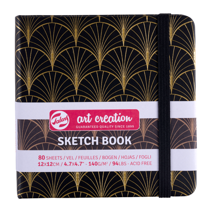 Notes - tefter za skiciranje Art Deco | Нотес - тефтер за скицирање | 12x12 cm
