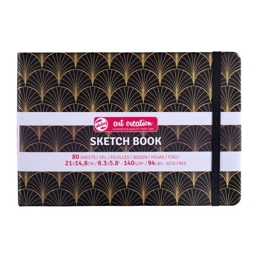 Notes - tefter za skiciranje Art Deco | Нотес - тефтер за скицирање | 21x14.8 cm