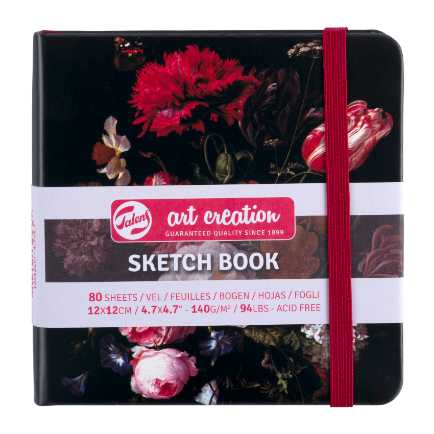 Notes za skiciranje - Skicnik - Tefter Flowers | Нотес за скицирање - Скицник - Тефтер |  12x12cm