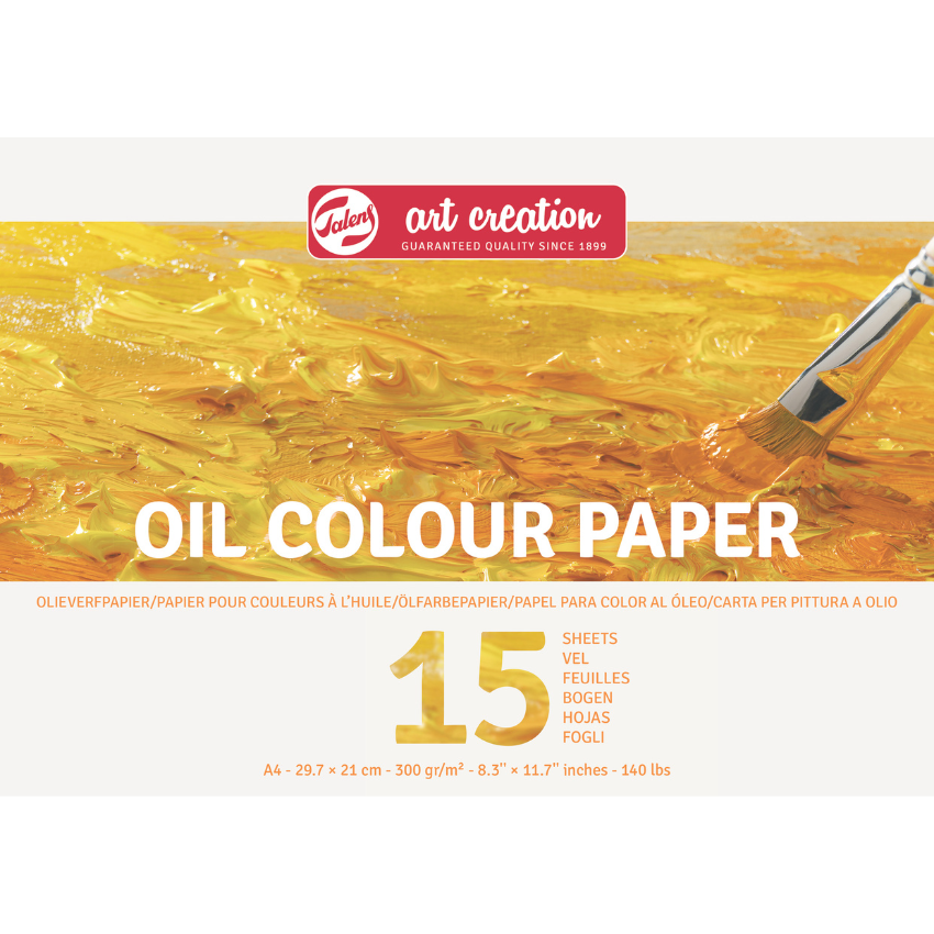 Blok - hartija za masleni boi - Talens Art Creation Oil Paper | Блок - хартија за маслени бои | A4 - 29.7 x 21 cm