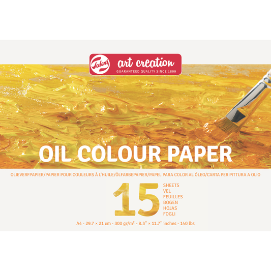 Blok - hartija za masleni boi - Talens Art Creation Oil Paper | Блок - хартија за маслени бои | A4 - 29.7 x 21 cm