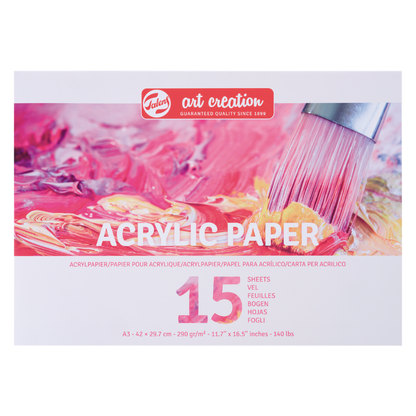 Blok - hartija za akril - Talens Art Creation Acrylic Paper | Блок - хартија за акрил | A3 - 42 x 29.7 cm