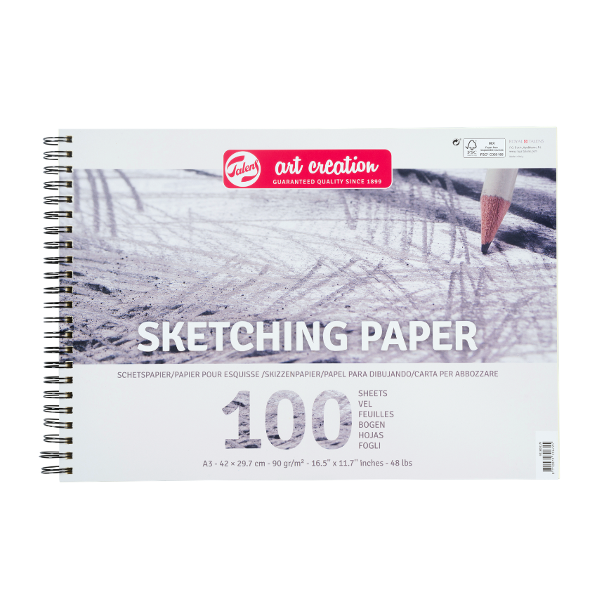 Blok hartija za skiciranje - Talens Art Creation Sketch Paper | Блок - хартија за скицирање | A3 - 42 x 29.7 cm