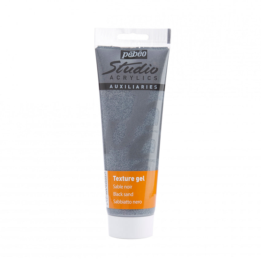 Акрилен гел за песочна текстура | SAND TEXTURED GEL | акрил | акрилни бои Македонија Скопје | Akrilni boi | додатоци за акрилни бои | гел за акрил | gel za akrilni boi | медиум за акрил | Црн акрилен гел