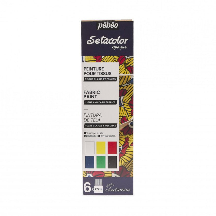 Текстилни бои | Tekstilni boi | Tekstilna boja | Боја за текстил | Boja za tekstil | Сет текстилни бои | Setacolor textile | Текстилна боја на водена база | Tekstilna boja na vodena baza | Pebeo textile color set | 6 x 20 ml