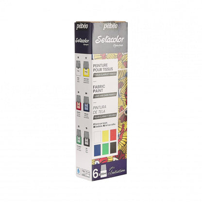 Текстилни бои | Tekstilni boi | Tekstilna boja | Боја за текстил | Boja za tekstil | Сет текстилни бои | Setacolor Opaque textile | Текстилна боја на водена база | Tekstilna boja na vodena baza | Pebeo textile color set | 6 x 20 ml