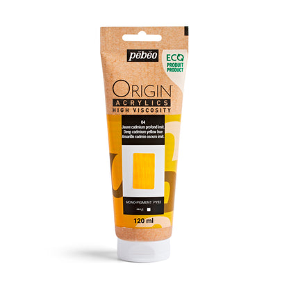 Pebeo Origin Acrylics - акрилни бои - акрилна боја - туба 120 мл - Жолта акрилна боја - Чудна шума - Скопје - Македонија - уметнички бои
