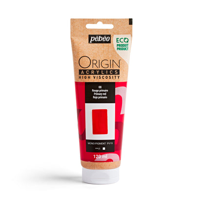 Pebeo Origin Acrylics - акрилни бои - акрилна боја - туба 120 мл - црвена акрилна боја - Чудна шума - Скопје - Македонија - уметнички бои