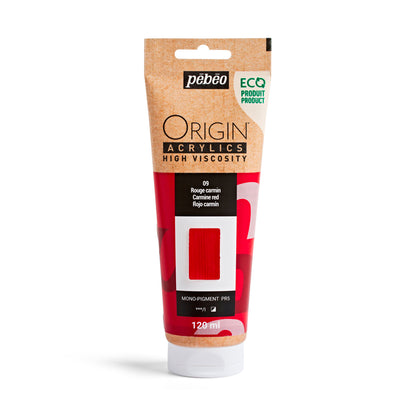 Pebeo Origin Acrylics - акрилни бои - акрилна боја - туба 120 мл - црвена акрилна боја - Чудна шума - Скопје - Македонија - уметнички бои