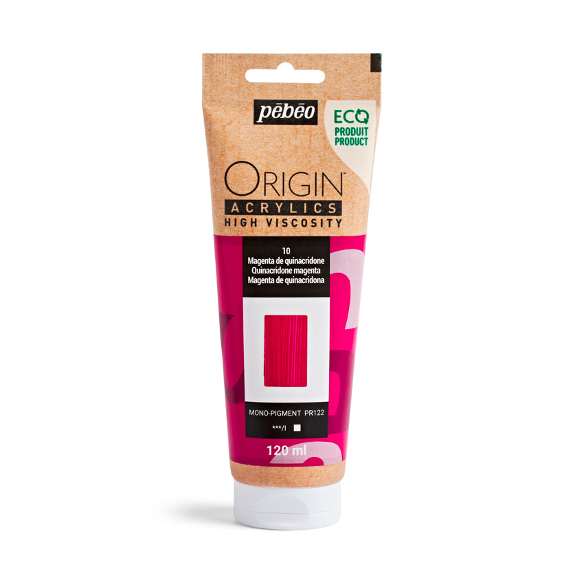 Pebeo Origin Acrylics - акрилни бои - акрилна боја - туба 120 мл - црвена акрилна боја - магента акрилна боја - Чудна шума - Скопје - Македонија - уметнички бои