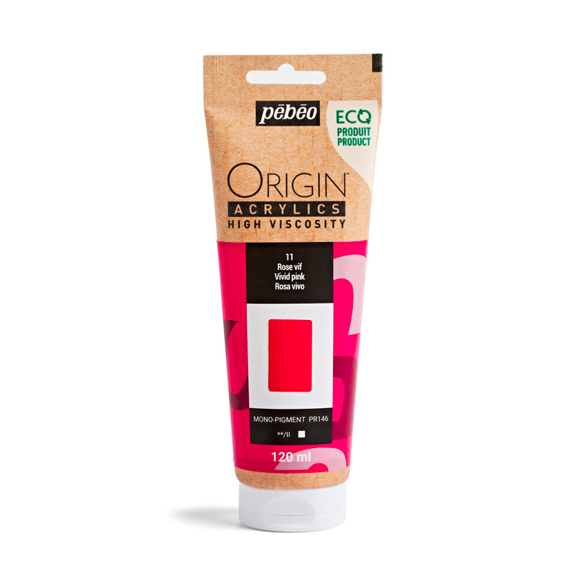 Pebeo Origin Acrylics - акрилни бои - акрилна боја - туба 120 мл - розова акрилна боја - Чудна шума - Скопје - Македонија - уметнички бои