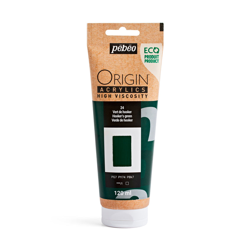 Pebeo Origin Acrylics - акрилни бои - акрилна боја - туба 120 мл - зелена акрилна боја - Чудна шума - Скопје - Македонија - уметнички бои - бои за уметници