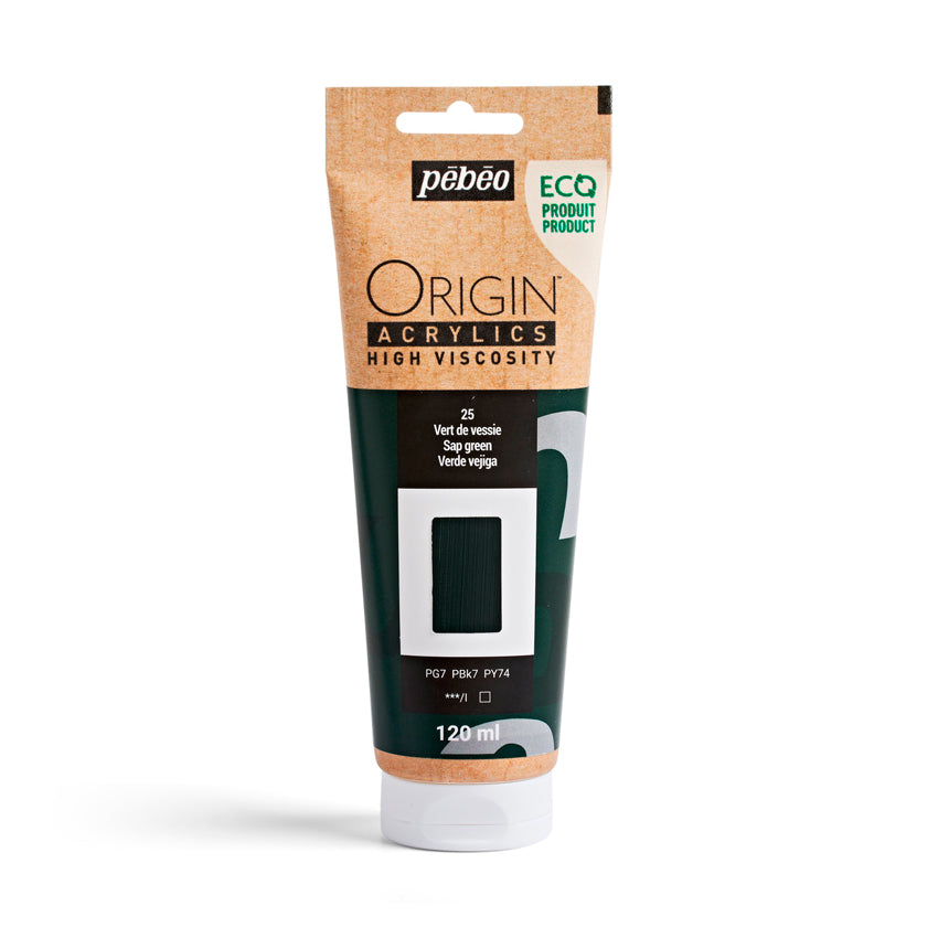 Pebeo Origin Acrylics - акрилни бои - акрилна боја - туба 120 мл - зелена акрилна боја - Чудна шума - Скопје - Македонија - уметнички бои - бои за уметници