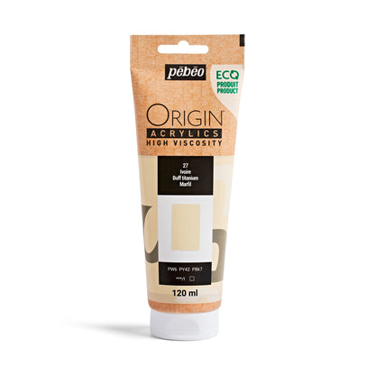 Pebeo Origin Acrylics - акрилни бои - акрилна боја - туба 120 мл - Беж акрилна боја - Чудна шума - Скопје - Македонија - уметнички бои