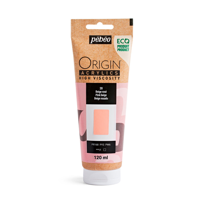 Pebeo Origin Acrylics - акрилни бои - акрилна боја - туба 120 мл - Беж акрилна боја - Чудна шума - Скопје - Македонија - уметнички бои