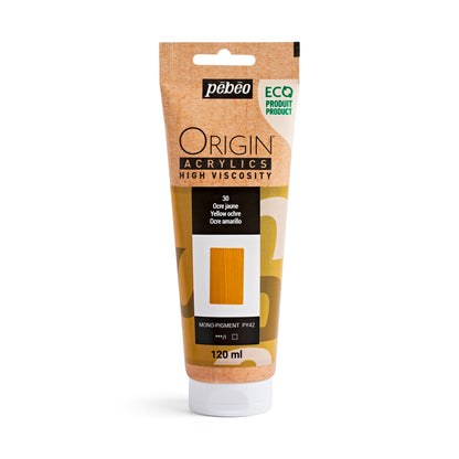Pebeo Origin Acrylics - акрилни бои - акрилна боја - туба 120 мл - Кафена акрилна боја - Чудна шума - Скопје - Македонија - уметнички бои
