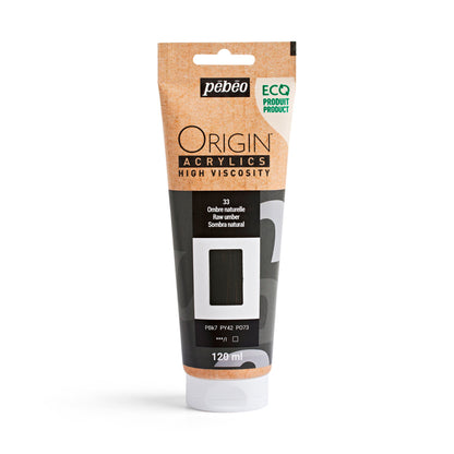 Pebeo Origin Acrylics - акрилни бои - акрилна боја - туба 120 мл - Кафена акрилна боја - Чудна шума - Скопје - Македонија - уметнички бои
