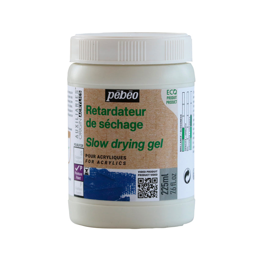 Slow drying gel, забавувач на сушење, медиум за акрил, Македонија Скопје, додатоци за акрилни техники, Чудна Шума, Аурис, акрилна боја