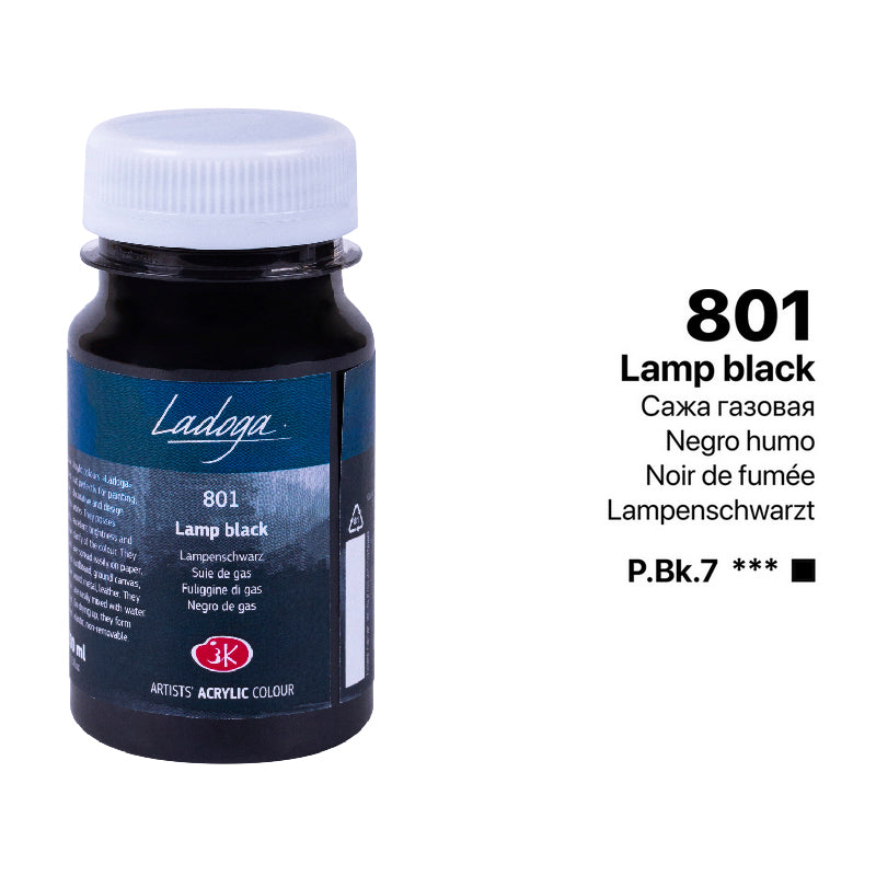 Akrilni boi na parce - Crna i siva boja | Акрилни бои на парче - Црна и сива боја