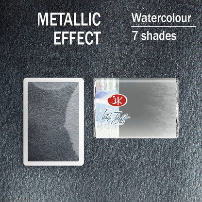 Akvarelni boi na parce - Metalik efekt | Акварелни бои на парче - Металик ефект