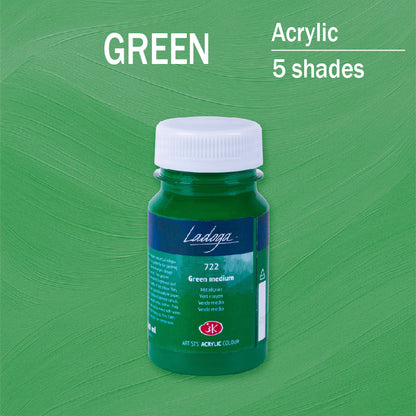Akrilni boi na parce - Zelena boja | Акрилни бои на парче - Зелена боја
