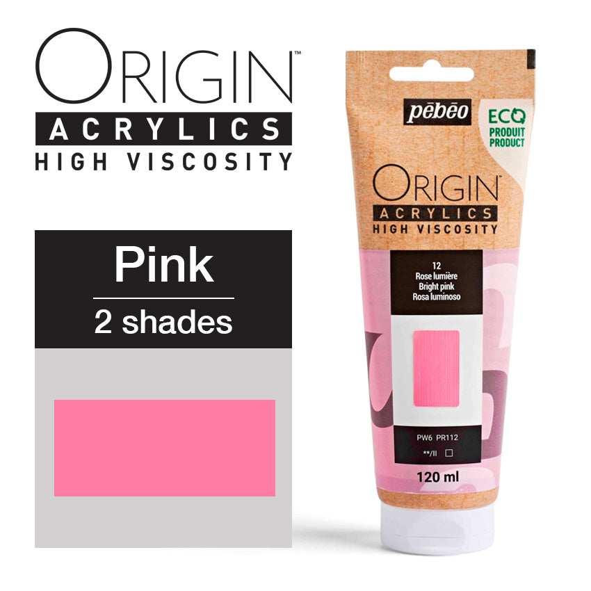 Pebeo Origin Acrylics - акрилни бои - акрилна боја - туба 120 мл - розова акрилна боја - Чудна шума - Скопје - Македонија - уметнички бои