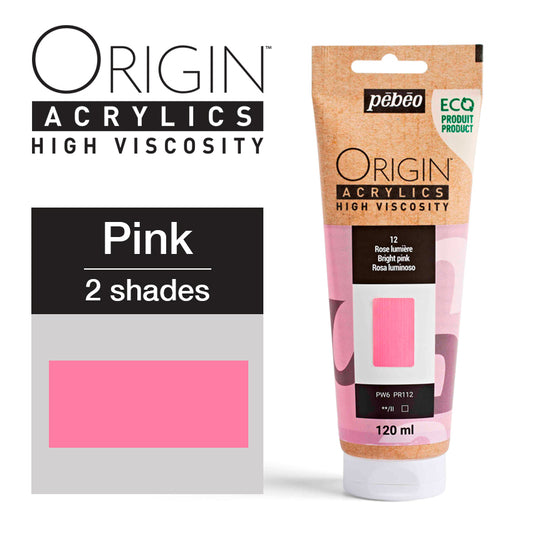 Pebeo Origin Acrylics - акрилни бои - акрилна боја - туба 120 мл - розова акрилна боја - Чудна шума - Скопје - Македонија - уметнички бои