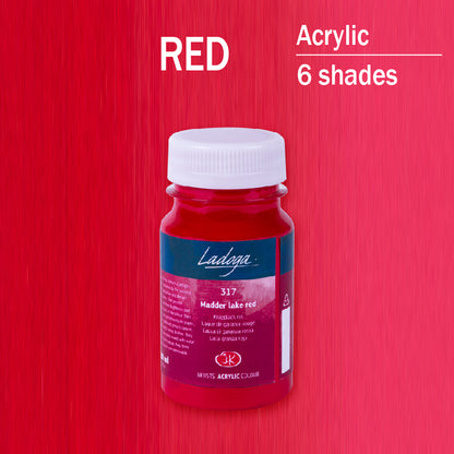 Akrilni boi na parce - Crvena boja | Акрилни бои на парче - Црвена боја