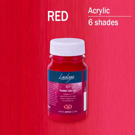 Akrilni boi na parce - Crvena boja | Акрилни бои на парче - Црвена боја