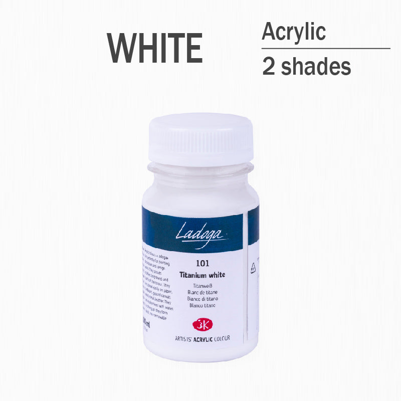 Akrilni boi na parce - Bela boja | Акрилни бои на парче - Бела боја