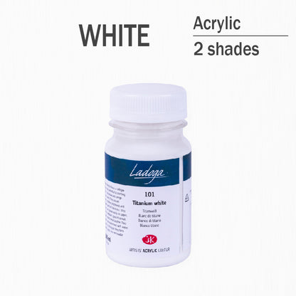 Akrilni boi na parce - Bela boja | Акрилни бои на парче - Бела боја