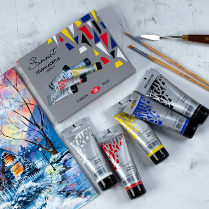 Akrilni boi - Set od 5 boi -Sonnet