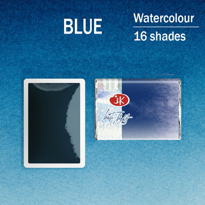 Akvarelni boi na parce - Sina (plava) boja | Акварелни бои на парче - Сина (плава) боја